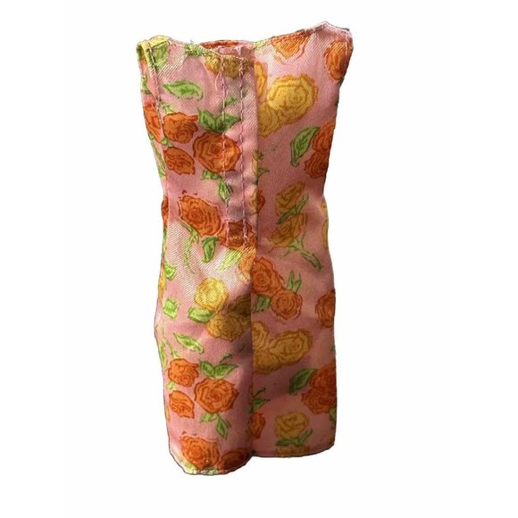 Barbie Other - Barbie Dress Up summer garden  Pink Floral Dress Sleeveless Barbiecore Vgt